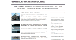 Desktop Screenshot of contemporarychurchhistory.org