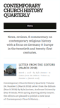 Mobile Screenshot of contemporarychurchhistory.org